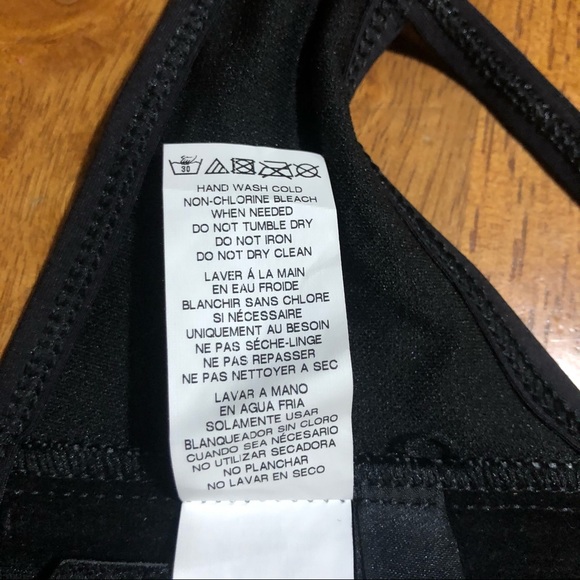 KENNETH COLE NEW YORK Mesh Halter Black Bikini Top L - Picture 9 of 11